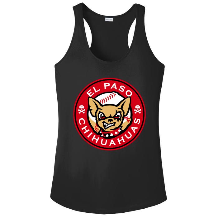 El Paso Chihuahuas Baseball Angry Chihuahua Dog For Fans Ladies PosiCharge Competitor Racerback Tank