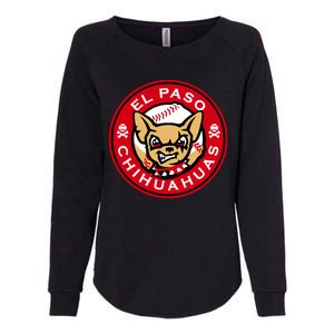 El Paso Chihuahuas Baseball Angry Chihuahua Dog For Fans Womens California Wash Sweatshirt