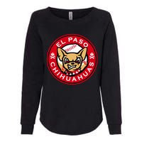 El Paso Chihuahuas Baseball Angry Chihuahua Dog For Fans Womens California Wash Sweatshirt