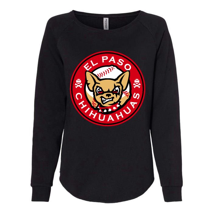 El Paso Chihuahuas Baseball Angry Chihuahua Dog For Fans Womens California Wash Sweatshirt