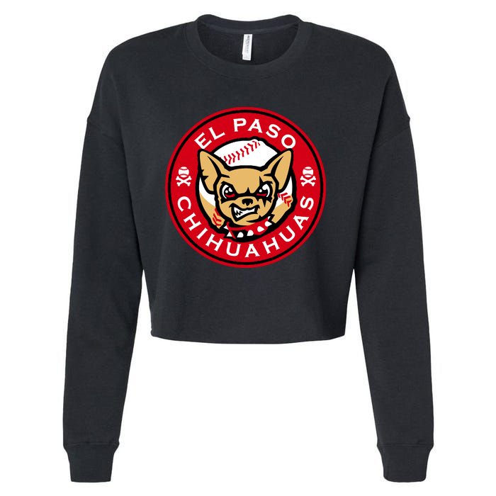 El Paso Chihuahuas Baseball Angry Chihuahua Dog For Fans Cropped Pullover Crew