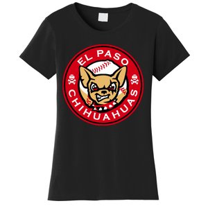 El Paso Chihuahuas Baseball Angry Chihuahua Dog For Fans Women's T-Shirt