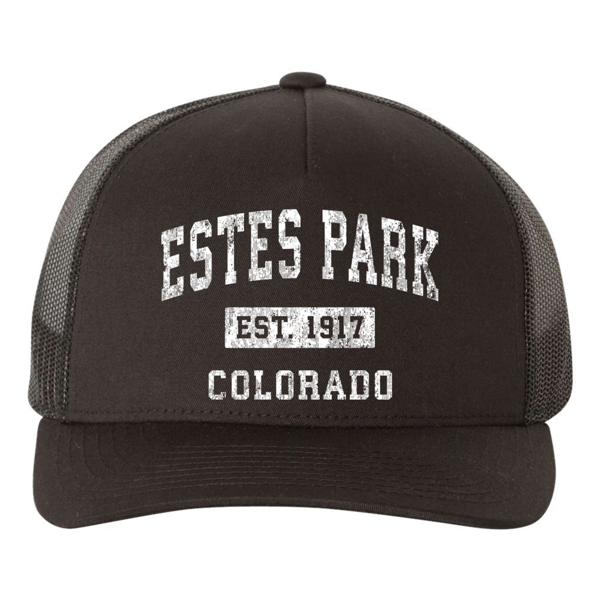 Estes Park Colorado Co Vintage Established Sports Design Yupoong Adult 5-Panel Trucker Hat