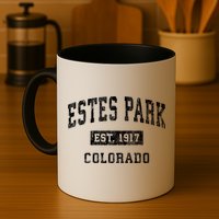 Estes Park Colorado Co Vintage Established Sports Design Mug