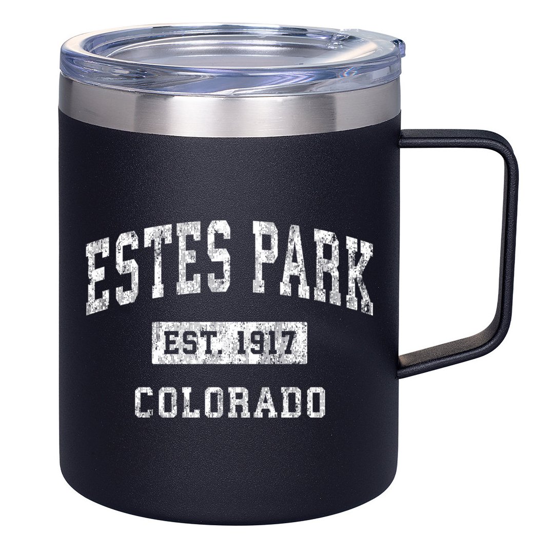 Estes Park Colorado Co Vintage Established Sports Design 12oz Stainless Steel Coffee Mug