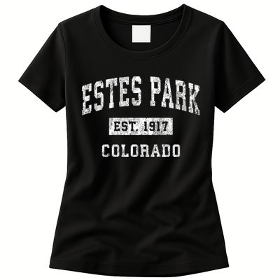 Estes Park Colorado Co Vintage Established Sports Design Womens T-Shirt