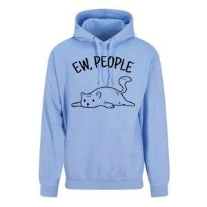 Ew People Cat Cats Meow Kitty Lovers Hate People Gift Unisex Surf Hoodie