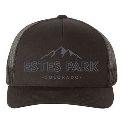 Estes Park Colorado Retro Mountain Ski Souvenir Yupoong Adult 5-Panel Trucker Hat