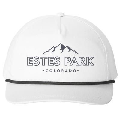 Estes Park Colorado Retro Mountain Ski Souvenir Snapback Five-Panel Rope Hat