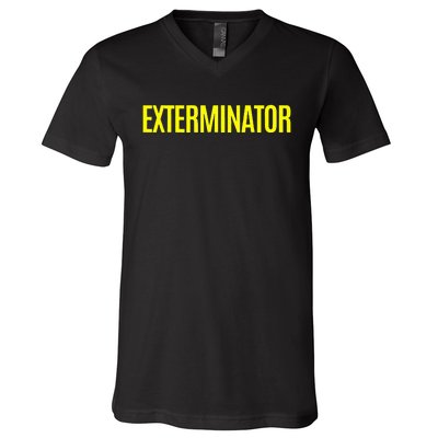 Exterminator Pest Control Halloween Costume V-Neck T-Shirt