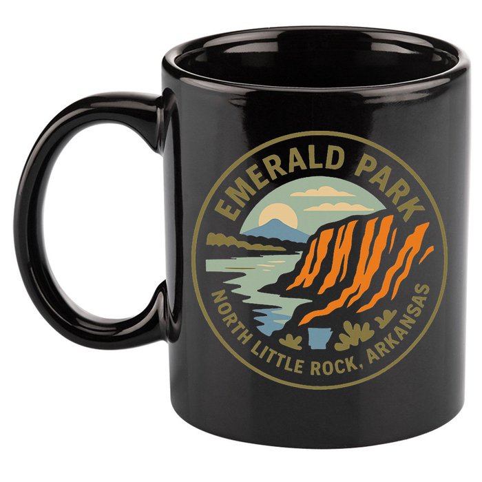 Emerald Park Cliffs North Little Rock Arkansas 11oz C Handle Ceramic Mug