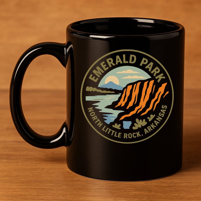 Emerald Park Cliffs North Little Rock Arkansas 11oz C Handle Ceramic Mug