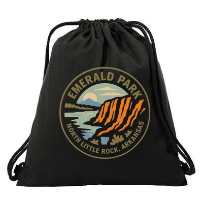 Emerald Park Cliffs North Little Rock Arkansas Drawstring Bag