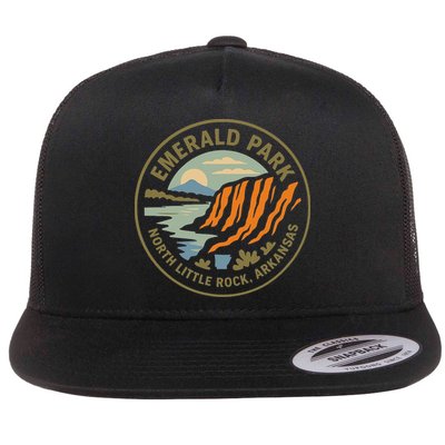 Emerald Park Cliffs North Little Rock Arkansas Flat Bill Trucker Hat