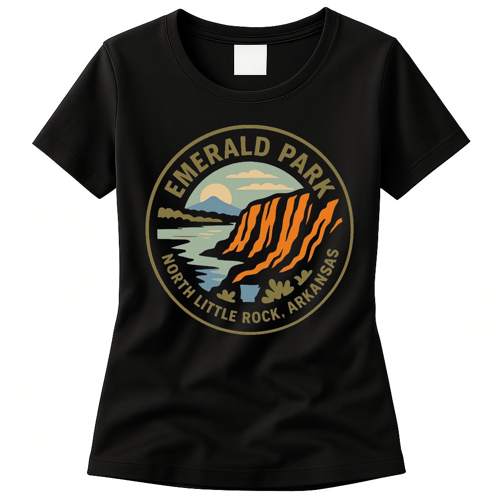 Emerald Park Cliffs North Little Rock Arkansas Womens T-Shirt