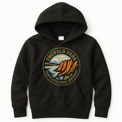Emerald Park Cliffs North Little Rock Arkansas Kids Hoodie