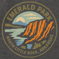 Emerald Park Cliffs North Little Rock Arkansas Vector Backpack