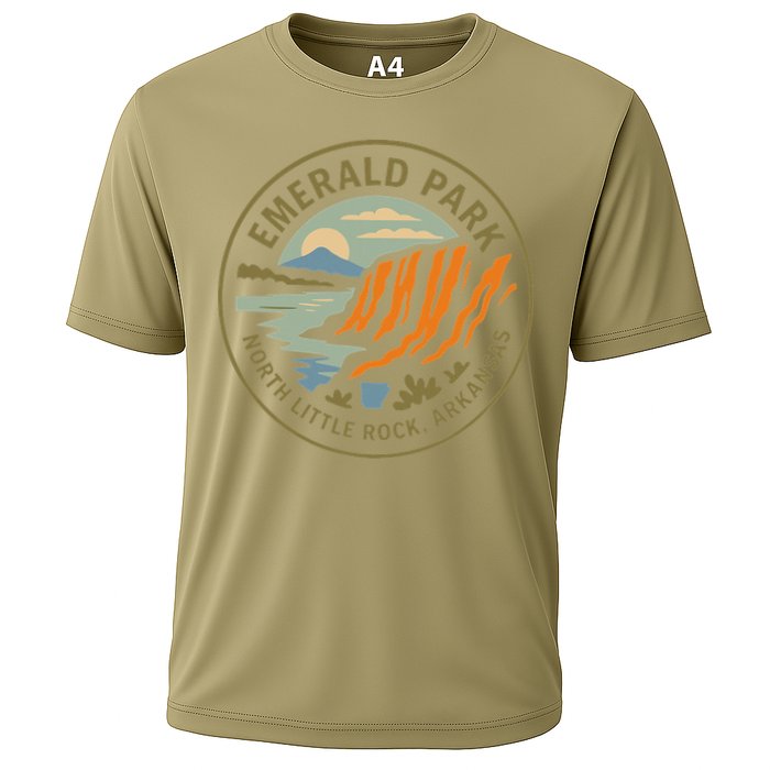 Emerald Park Cliffs North Little Rock Arkansas Cooling Performance Crew T-Shirt