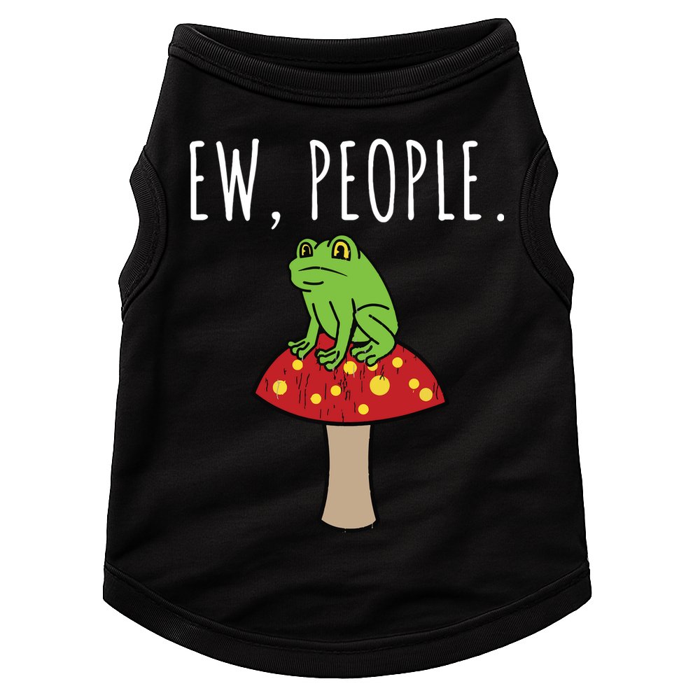 Ew People Cottagecore Frog Mushroom Doggie Tank