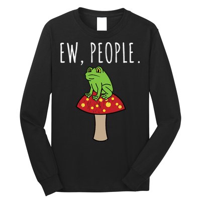 Ew People Cottagecore Frog Mushroom Long Sleeve Shirt