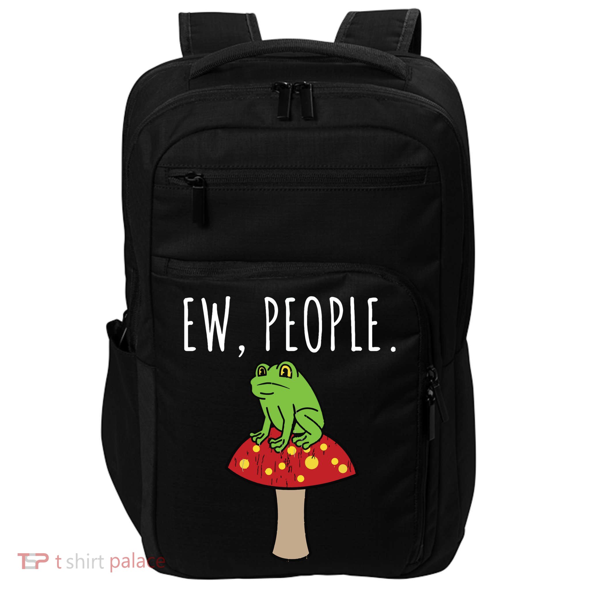 Ew People Cottagecore Frog Mushroom Impact Tech Backpack