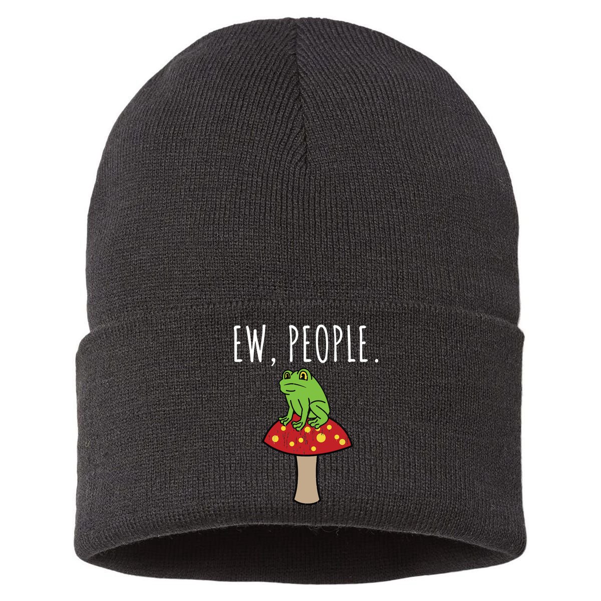 Ew People Cottagecore Frog Mushroom Sustainable Knit Beanie