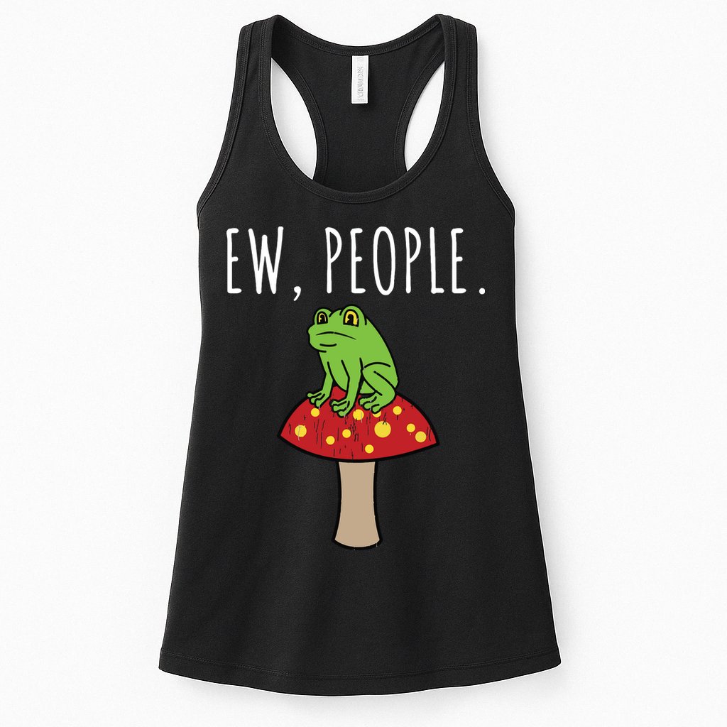 Ew People Cottagecore Frog Mushroom Womens Tank Top