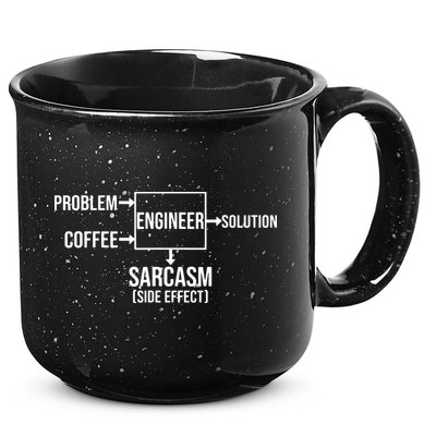 Engineer Problem Coffee Sarcasm Funny Engineering Gift 15oz Campfire Ceramic Mug