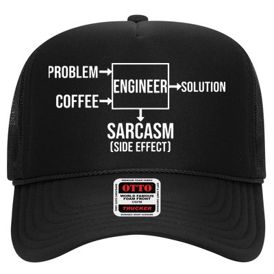 Engineer Problem Coffee Sarcasm Funny Engineering Gift Trucker Hat