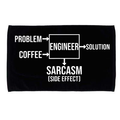 Engineer Problem Coffee Sarcasm Funny Engineering Gift Microfiber Hand Towel