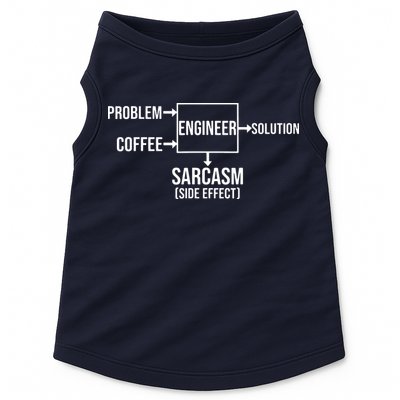 Engineer Problem Coffee Sarcasm Funny Engineering Gift Doggie Tank