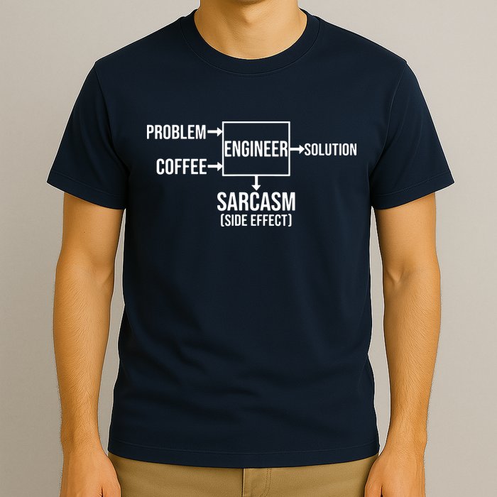 Engineer Problem Coffee Sarcasm Funny Engineering Gift T-Shirt