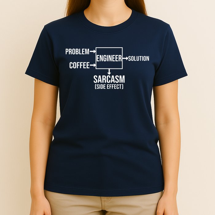 Engineer Problem Coffee Sarcasm Funny Engineering Gift T-Shirt