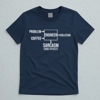 Engineer Problem Coffee Sarcasm Funny Engineering Gift T-Shirt