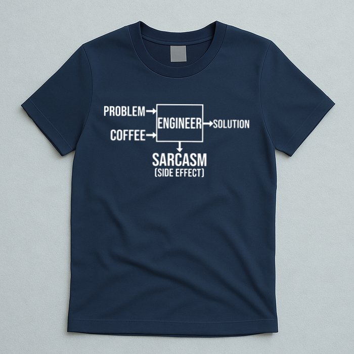 Engineer Problem Coffee Sarcasm Funny Engineering Gift T-Shirt