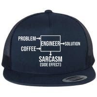 Engineer Problem Coffee Sarcasm Funny Engineering Gift Flat Bill Trucker Hat