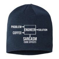 Engineer Problem Coffee Sarcasm Funny Engineering Gift Sustainable Beanie