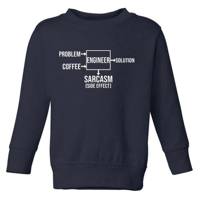 Engineer Problem Coffee Sarcasm Funny Engineering Gift Toddler Sweatshirt