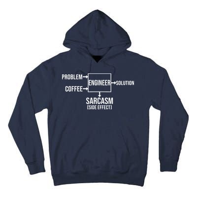 Engineer Problem Coffee Sarcasm Funny Engineering Gift Tall Hoodie