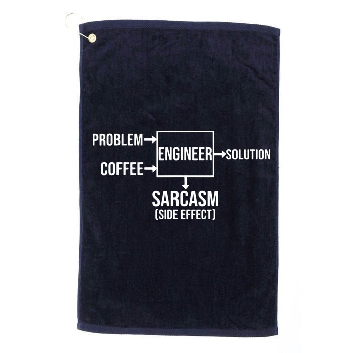 Engineer Problem Coffee Sarcasm Funny Engineering Gift Golf Towel