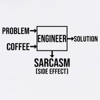 Engineer Problem Coffee Sarcasm Funny Engineering Gift Garment-Dyed Sweatshirt