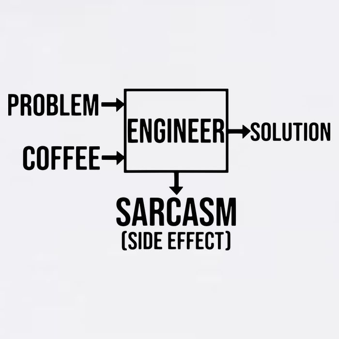 Engineer Problem Coffee Sarcasm Funny Engineering Gift Garment-Dyed Sweatshirt