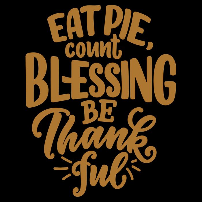 Eat Pie Count Blessing Be Thankful Thanksgiving Holiday 7-Panel Snapback Hat