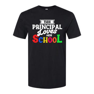 Eletary Principals Day This Principal Loves Her School Gift Softstyle CVC T-Shirt