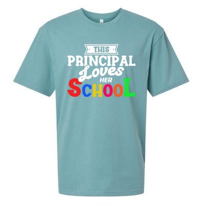 Eletary Principals Day This Principal Loves Her School Gift Sueded Cloud Jersey T-Shirt