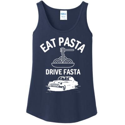 Eat Pasta Drive Fasta Ladies Essential Tank