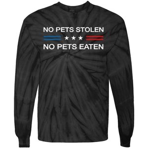 Eating Pets Dogs Was False 2024 Election Vote Kamala Harris Tie-Dye Long Sleeve Shirt