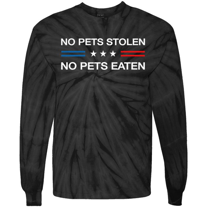 Eating Pets Dogs Was False 2024 Election Vote Kamala Harris Tie-Dye Long Sleeve Shirt