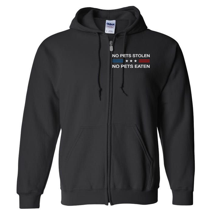 Eating Pets Dogs Was False 2024 Election Vote Kamala Harris Full Zip Hoodie