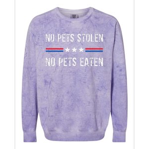 Eating Pets Dogs Was False 2024 Election Vote Kamala Harris Colorblast Crewneck Sweatshirt